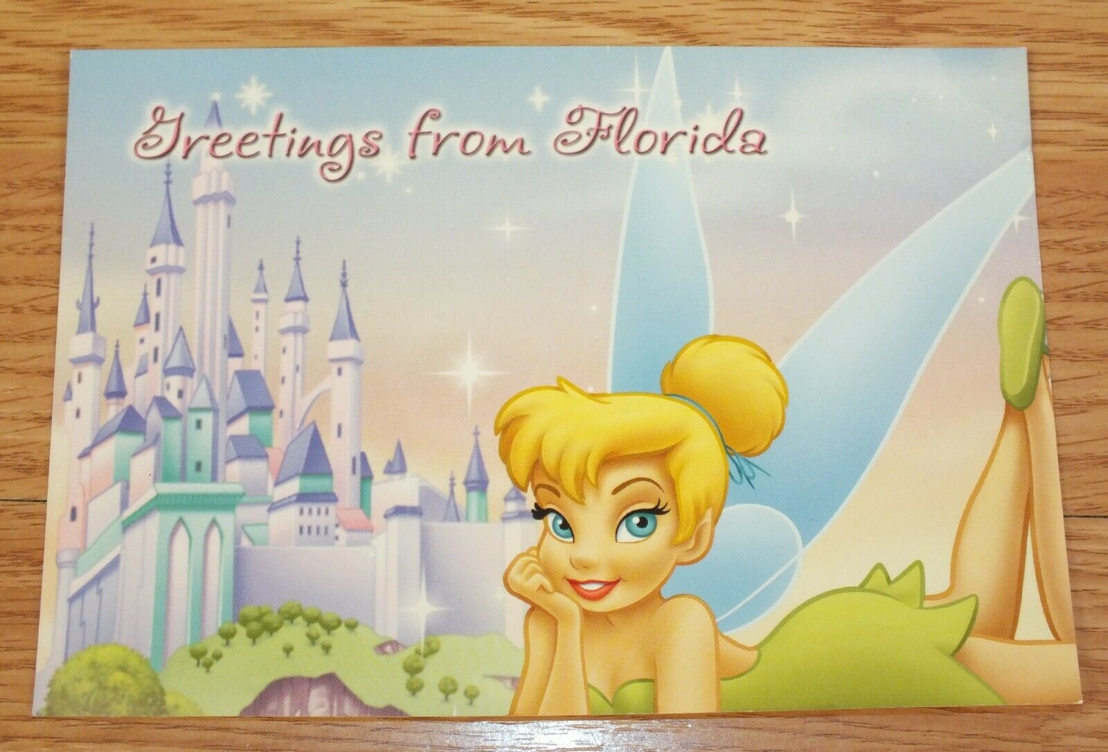 Greetings From Florida Disney Fairies Collectible Tinker Bell Post Card *read*