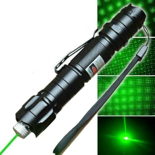 990miles 532nm 1mw Beam Light Green Laser Pointer Pen+star Cap+belt Clip Usa