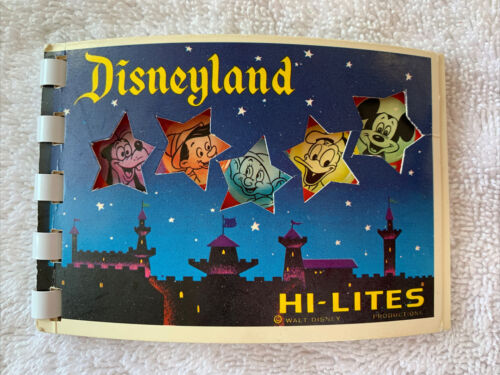 Vintage Disneyland 1960s Hi-lites Souvenir Mini Booklet Park Scenes