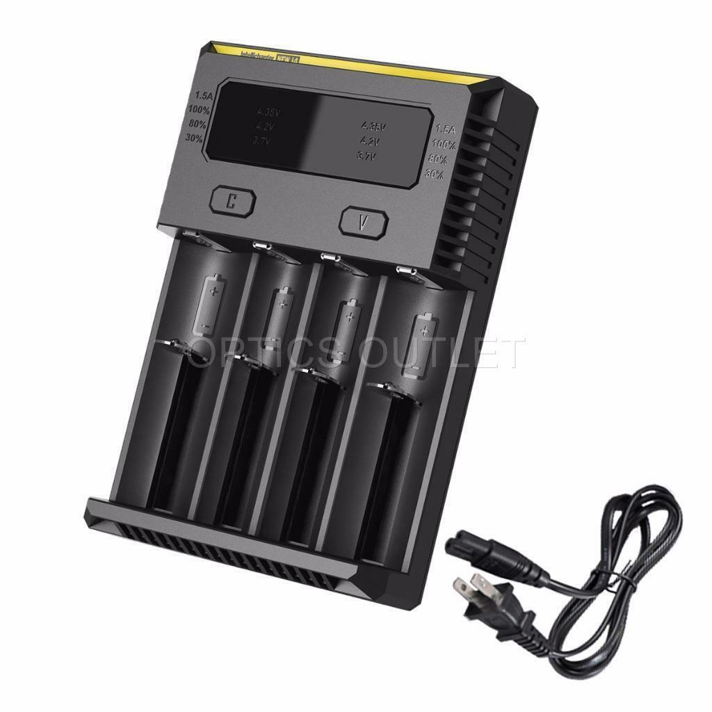 Nitecore I4 Intellicharger 2016 Battery Charger For 18650 Rcr123a 14500 26650