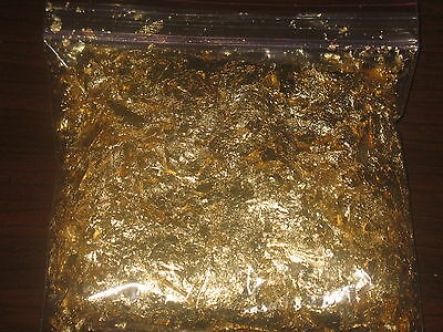10 Grams Of Huge Gold Leaf Flakes! In Bag! Great For Gift Giving!!! Ships Free!!