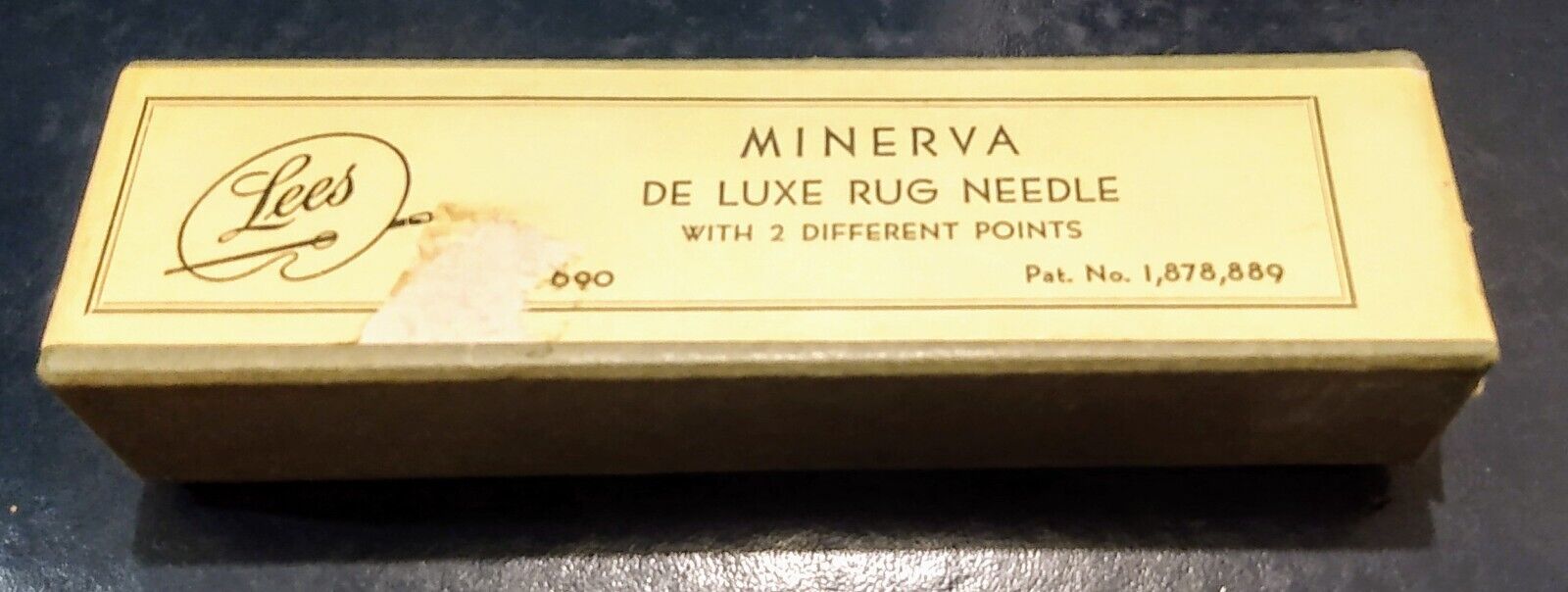 Vintage Minerva De Luxe Rug Needle By Lees