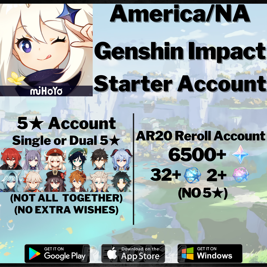 America/na Genshin Impact Diluc Hu Tao Eula Zhongli Xiao Klee Ganyu Kazuha Venti